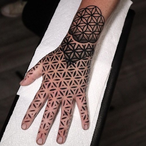 Hand Art Design Tattoo idea