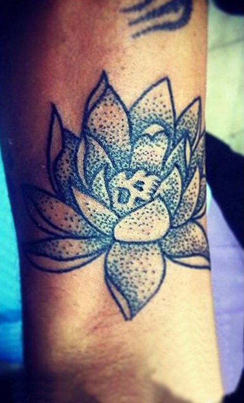 Dotwork Black Lotus Tattoo meaning and idea