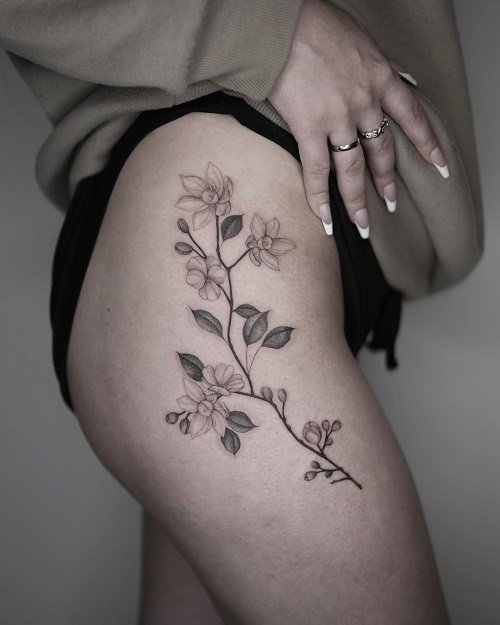 Flower Branch tattoo