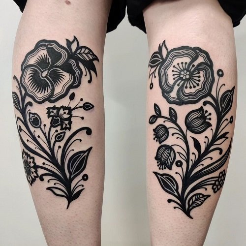 Ideas for Gladiolus and Poppy Tattoos 3