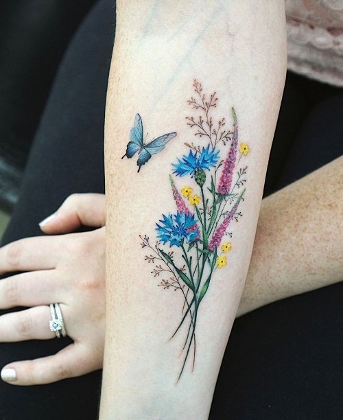 wildflower tattoos 6