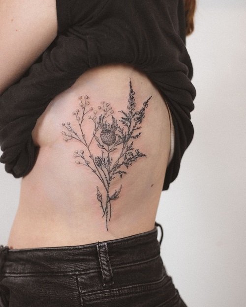 wildflower tattoo designs 10
