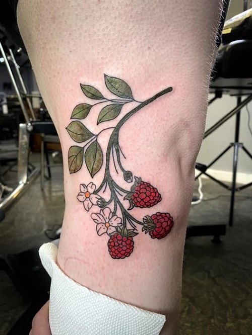 raspberry tattoo designs 4