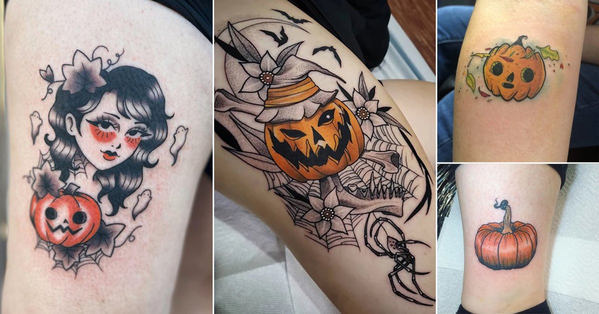 Halloween Tattoo Flash Graphic · Creative Fabrica