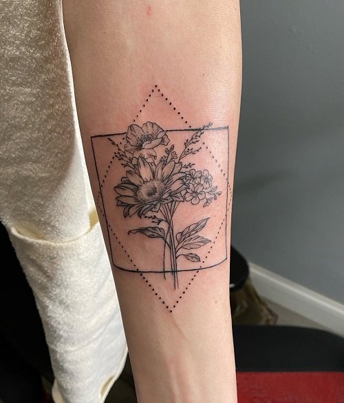 wildflower tattoo 2