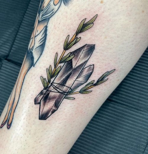 Simple rosemary and lavender from Kerry Burke @ Heart of Gold Body Arts  Hendersonville, NC : r/tattoos