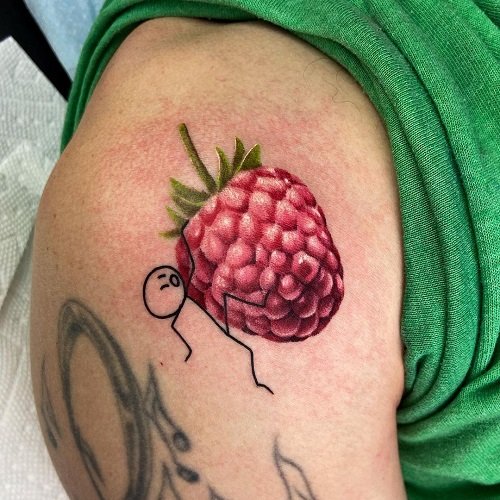 raspberry tattoo designs