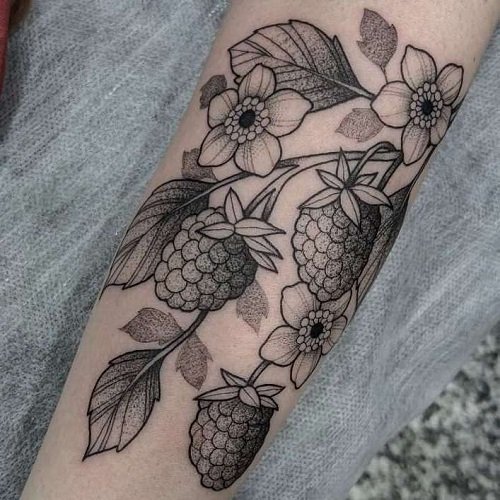 raspberry tattoo 7