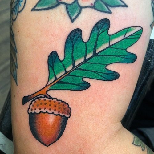 Oak Leaf tattoo ideas 3