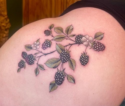 blackberry tattoo design ideas
