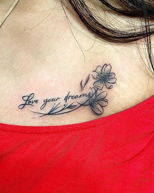 wildflower tattoo designs 8