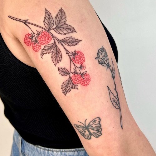 raspberry tattoo 10