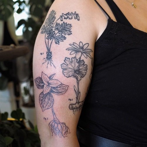 wildflower tattoo designs 5