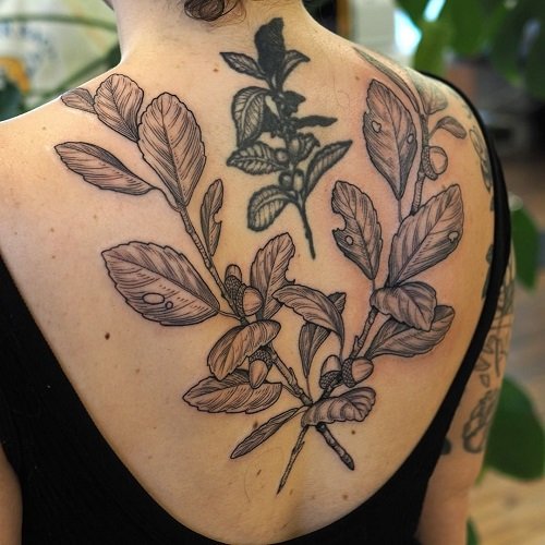 oak leaf tattoo designs 3