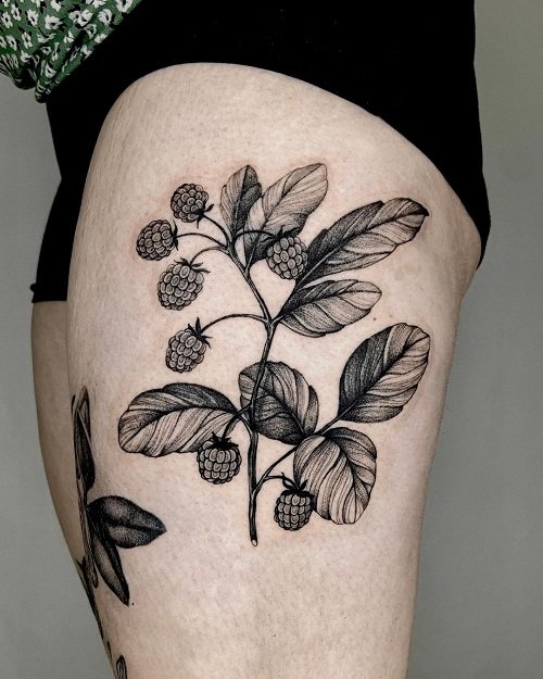 raspberry tattoo 6