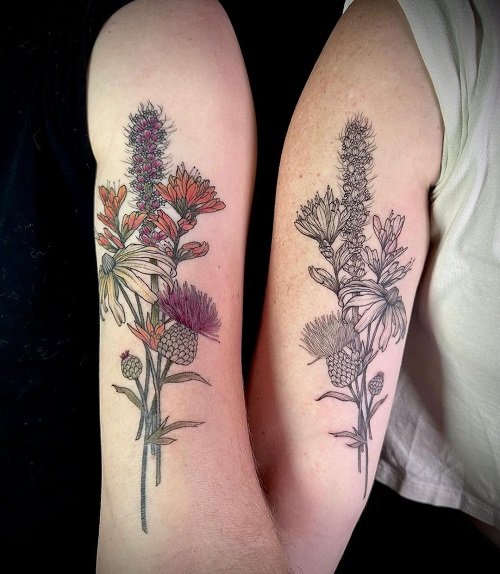 wildflower tattoo designs 7