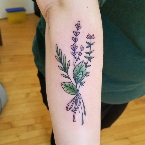 herb tattoo ideas 2