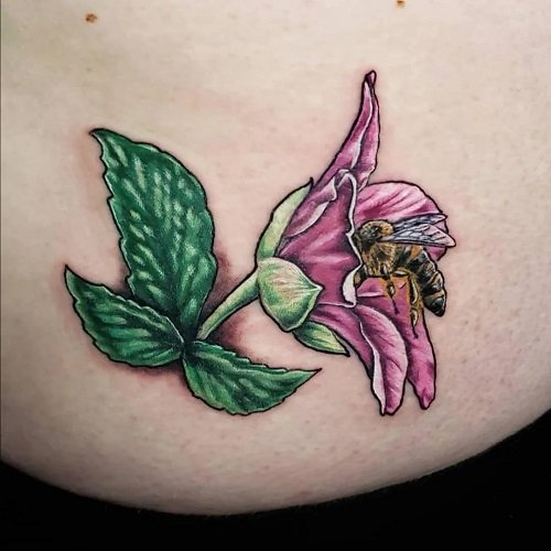wildflower tattoo ideas 10