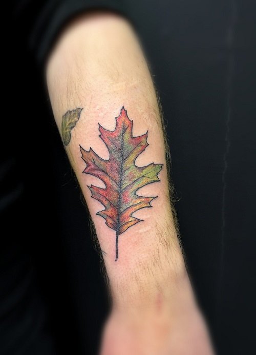 oak leaf tattoo designs 5