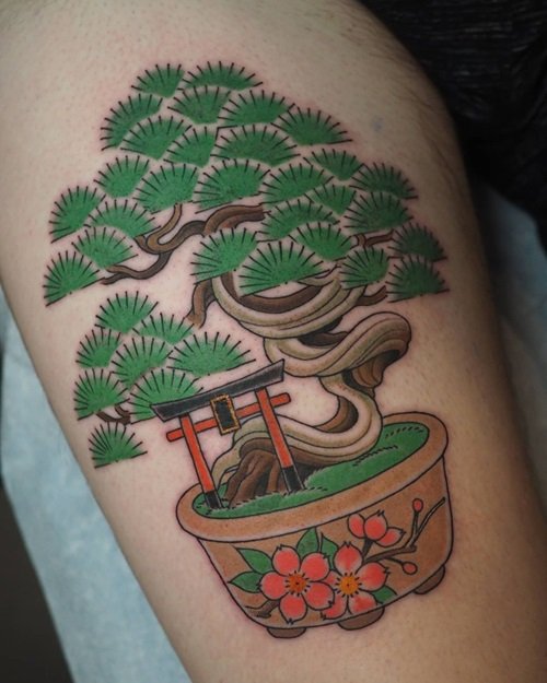 Amazon.com: Large 'Bonsai Tree' Temporary Tattoo (TO00020922) : Everything  Else