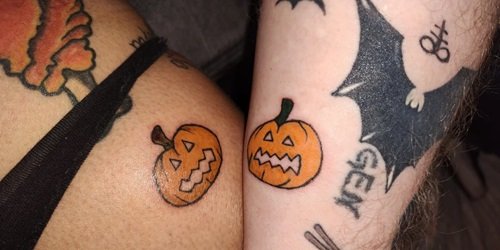 Matching Pumpkins tattoo ideas