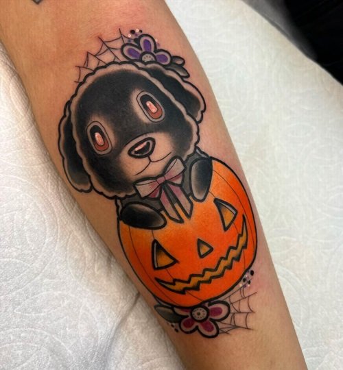 Pumpkin Doggo tattoo idea