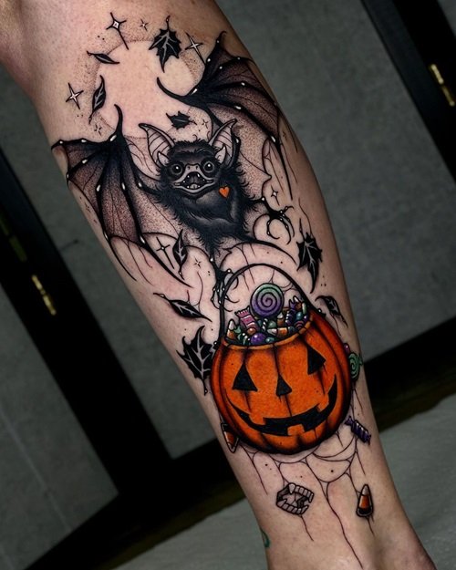 101 Amazing Tattoo Ideas To Inspire You In 2023: Pumpkin Ghost - YouTube