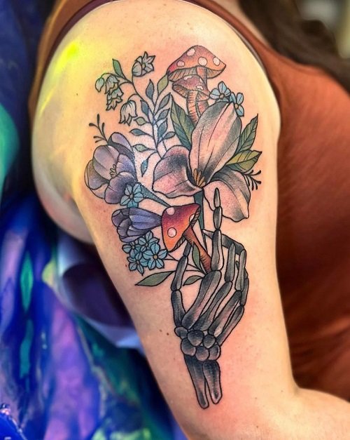wildflower tattoo ideas 6