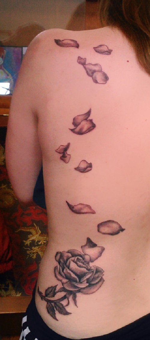 Rose Petals on the Back