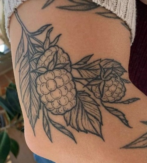 raspberry tattoo 8