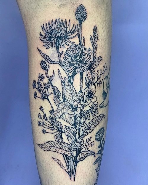 wildflower tattoos 9