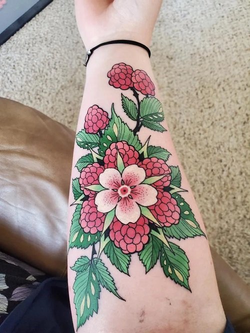 raspberry tattoo 3