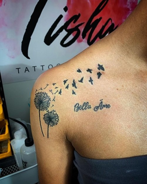 Dandelion Tattoo ideas 25