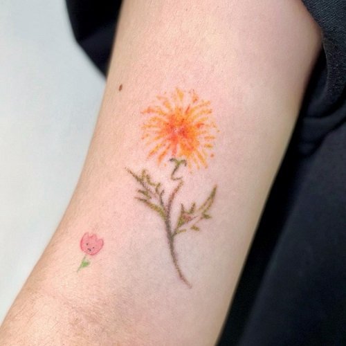 Dandelion Tattoo ideas 18