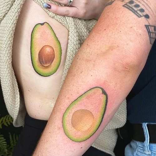 avocado tattoo designs 2
