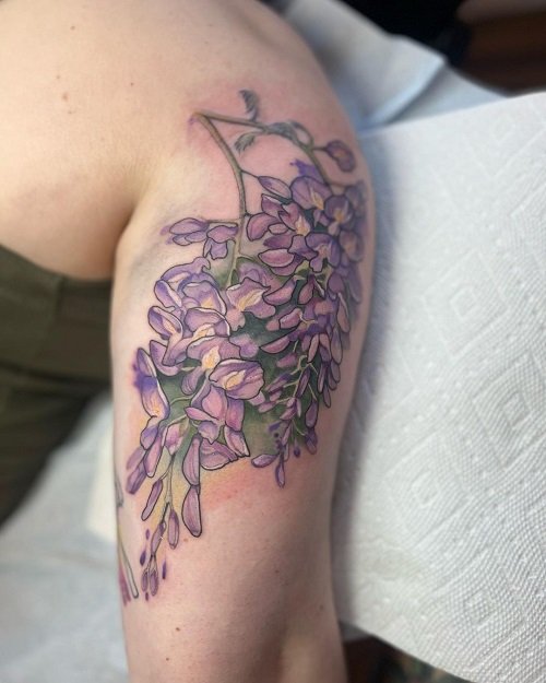 wisteria tattoo ideas 20