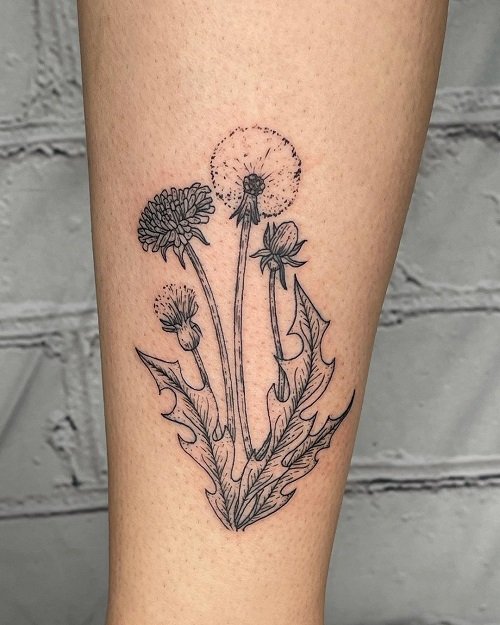 Dandelion Tattoo ideas 9