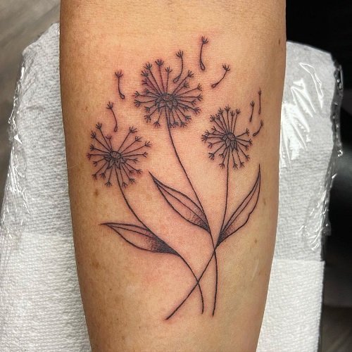 Dandelion Tattoo ideas 15