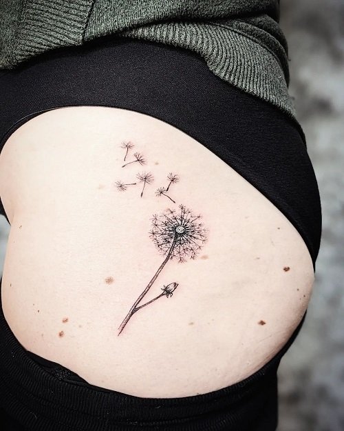 Dandelion Tattoo ideas 12