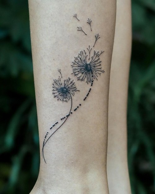 Dandelion Tattoo ideas 8