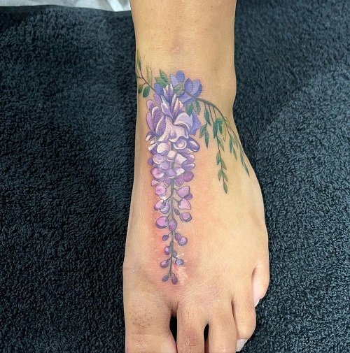 wisteria tattoo ideas 14