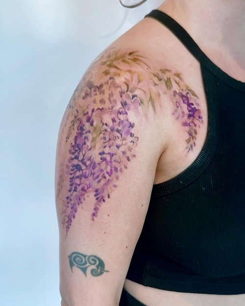wisteria tattoo ideas 18