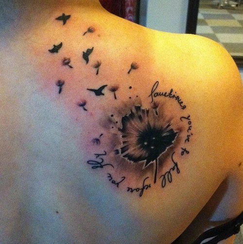 Dandelion Tattoo ideas 31