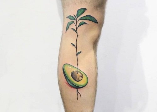avocado tattoo ideas 10