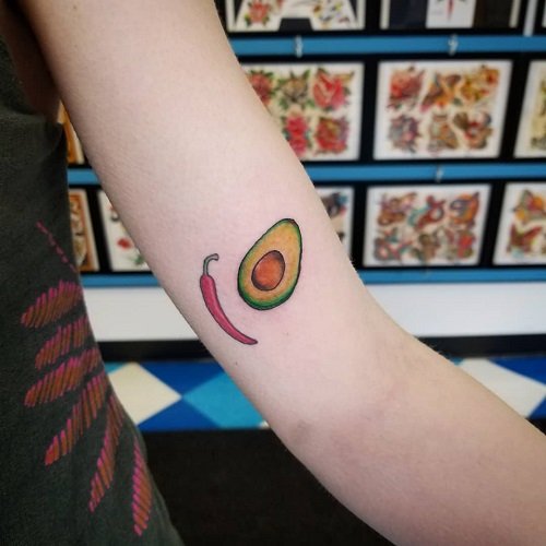 avocado tattoo deisgns 1