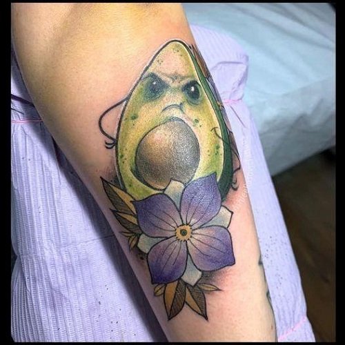 avocado tattoo designs 6