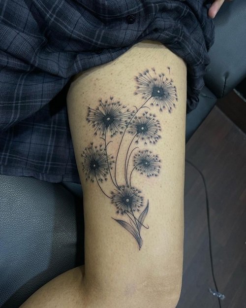 Dandelion Tattoo ideas 14
