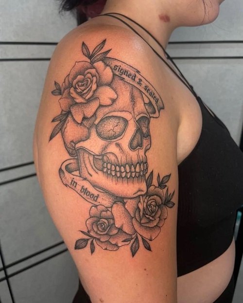 skull and tattoo ideas 16