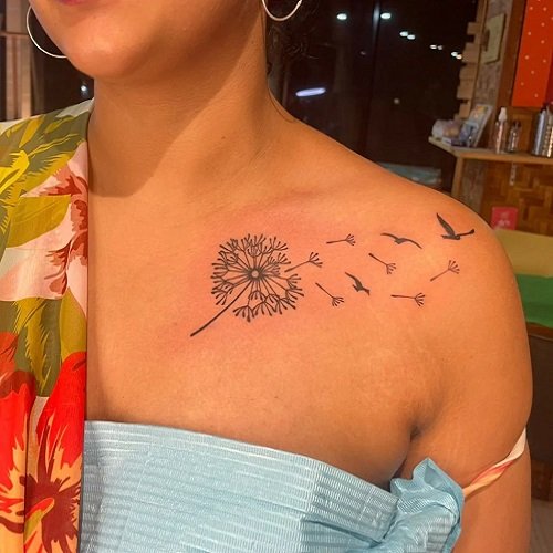 Dandelion Tattoo ideas 4