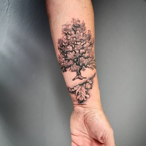 oak tree tattoos 18